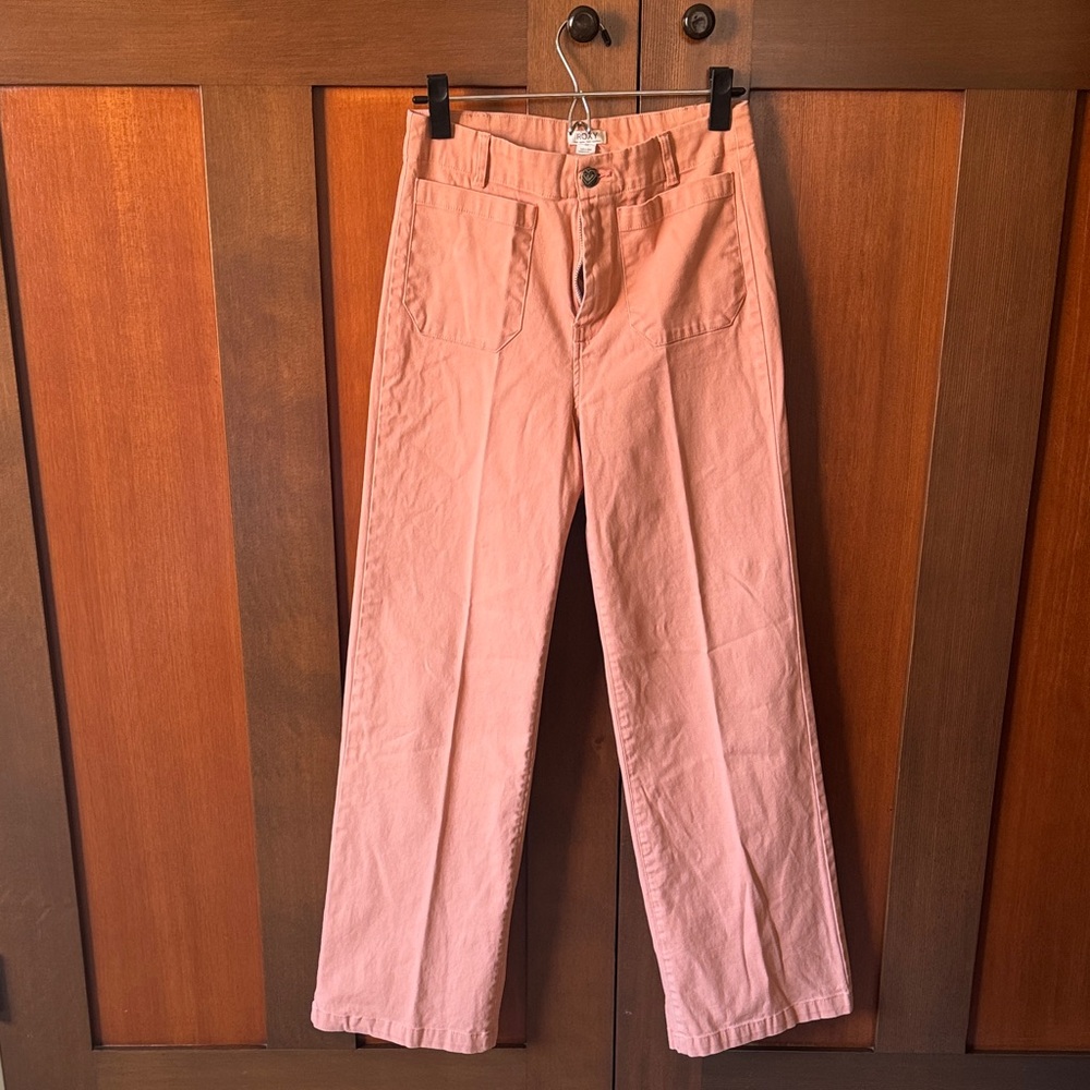 Roxy Chinos in Soft peach